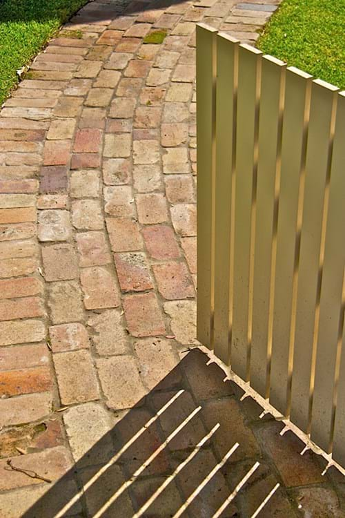 Recycled brick paving