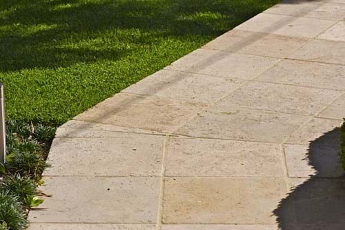 Tumbled travertine