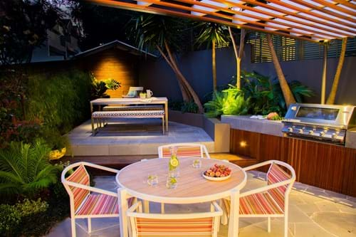 Lilyfield courtyard garden Sydney - garden lighting